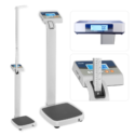 Balanza electrónica de pie con tallímetro adulto m301-250k